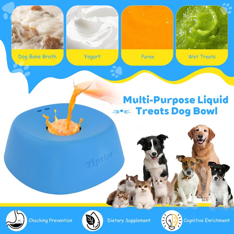 Nutripet Slow Feeder Dog Bowls for Liquid Treat