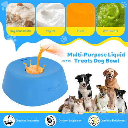Nutripet Slow Feeder Dog Bowls for Liquid Treat